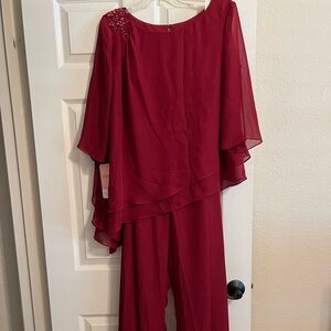 JJs House Chic Red Jumpsuit